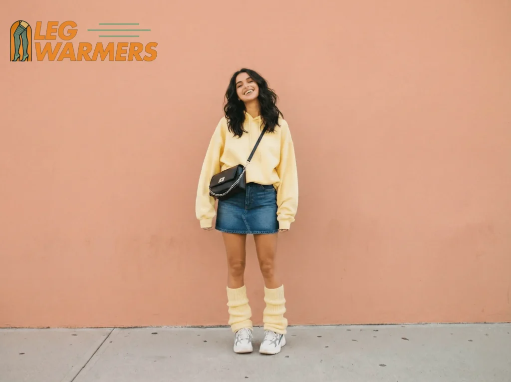 how to wear leg warmers with skirts and boots